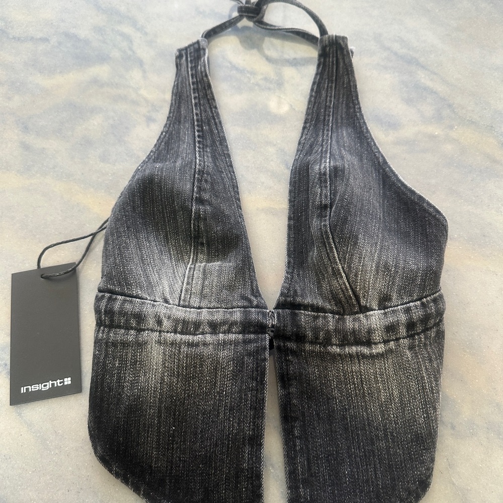 Insight Black Denim Women's Top